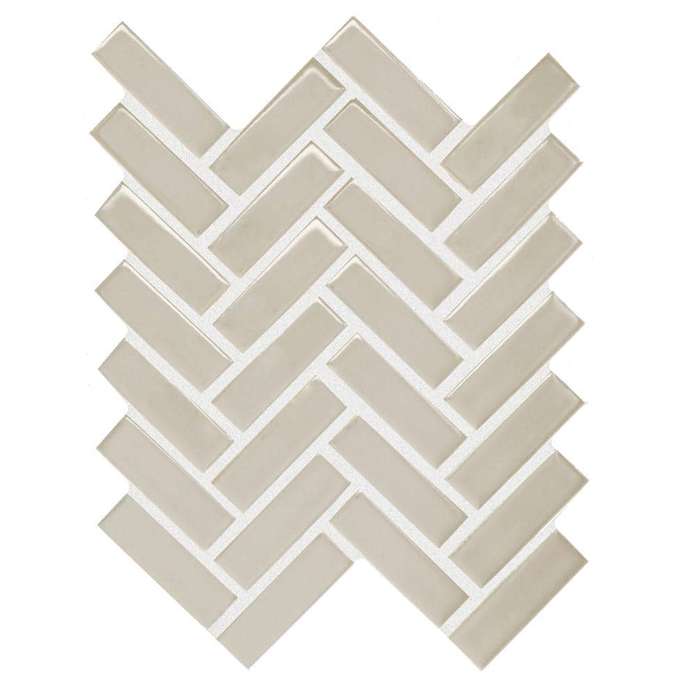 Restore Natural Gray 9 in. x 12 in. Glazed Ceramic Herringbone Mosaic Tile (6 sq. ft./Case) price history on PriceWatchPro