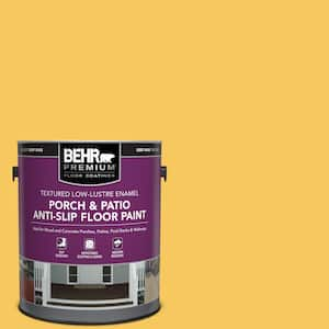 1 gal. #P280-5 Little Sun Dress Textured Low-Lustre Enamel Interior/Exterior Porch and Patio Anti-Slip Floor Paint