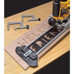 SignPro Complete Sign Making Router Jig Template Kit with Templates, Bits and Bushings
