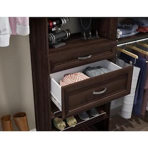 Style+ 10 in. x 25 in. Chocolate Shaker Drawer Kit for 25 in. W Style+ Tower