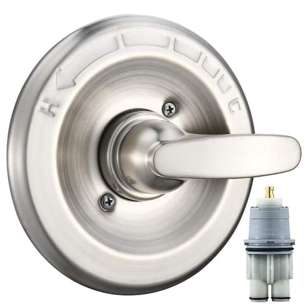 Replacement for Delta Classic 13 Series Single-Function Trim Kit T13010 Shower Handle, Brushed Nickel Cartridge Included