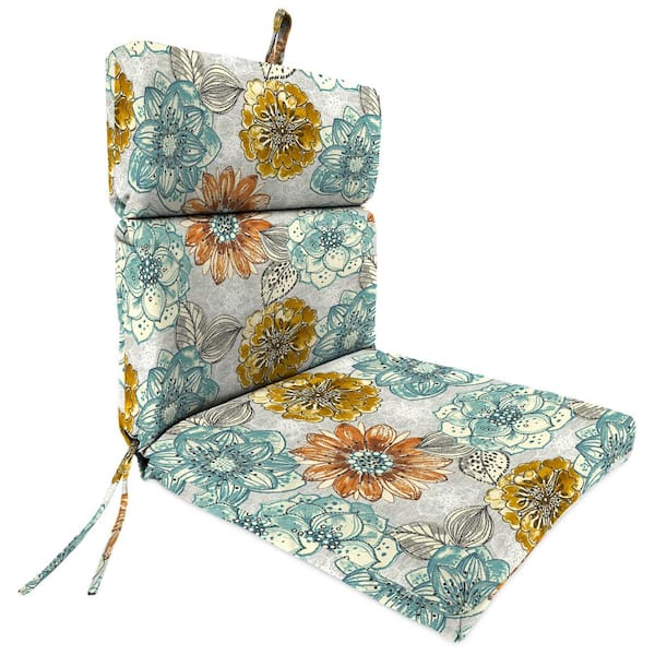 Jordan Manufacturing 21 in. L x 43 in. W x 3.5 in. T Outdoor Chair Cushion in Bridget Carmel
