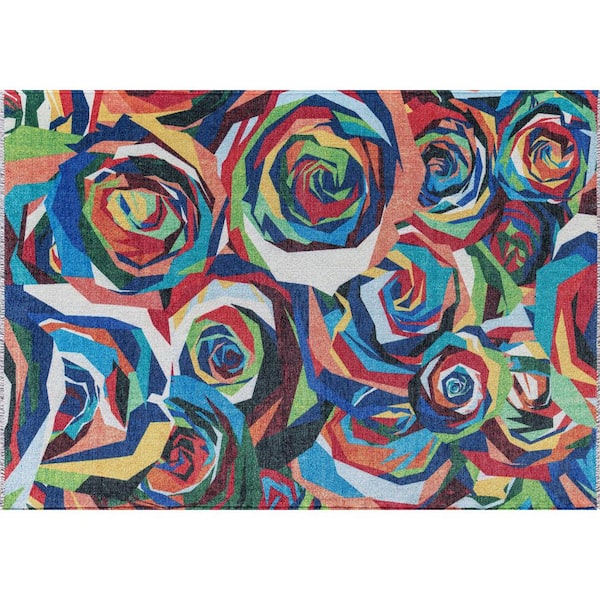Unbranded Maisie Coming Up Roses Area Rug - 2 X 8