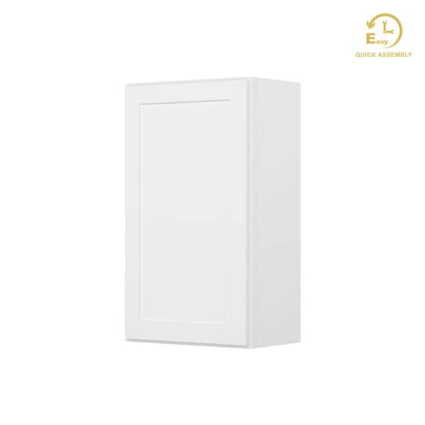 RoomyLife Easy-DIY 21 in. W x 12 in. D x 36 in. H Ready to Assemble Wall Kitchen Cabinet in Shaker White