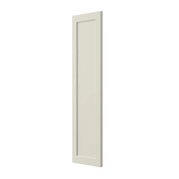Hampton Bay Designer Series Melvern 12 in. W x 0.75 in. D x 42 in. H Assembled Shaker Decorative End Panel in Cloud