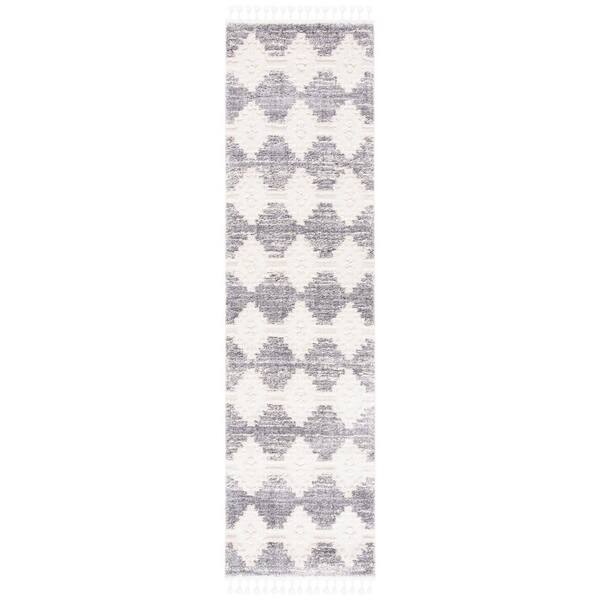 Marrakesh 2 ft. x 6 ft. Ivory/Multi Tribal Runner Rug