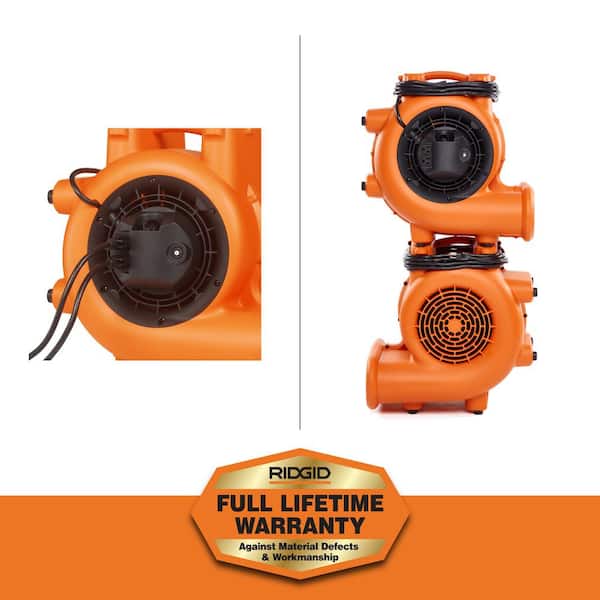 1625 CFM 3-Speed, 3-Positions AM2287 Air Mover Blower Fan with Daisy Chain Capability for Water Damage Restoration