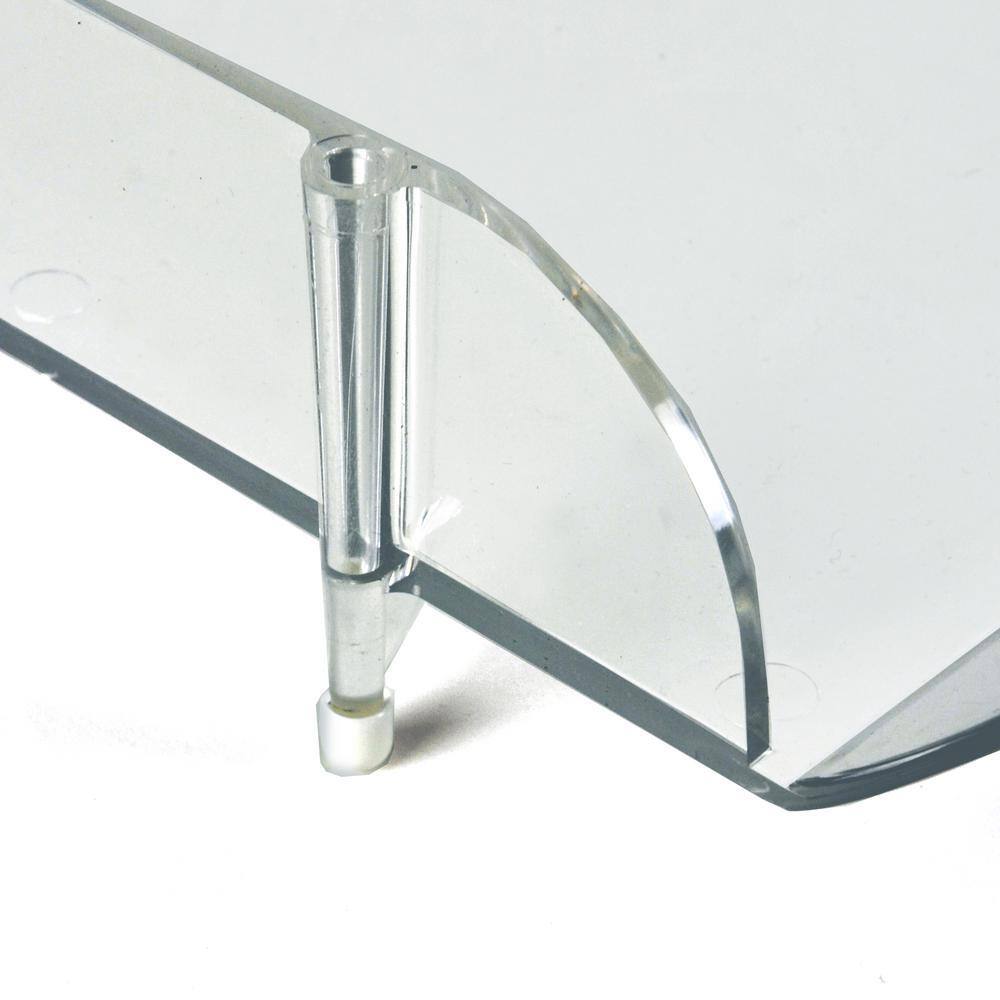 Clear Stackable Letter Tray Desk Organizer, 4-Pack
