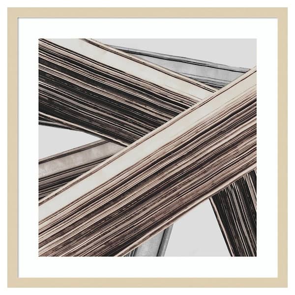 Amanti Art Bold Impressions I by Jacob q 25 in. W x 25 in. H. Wood Framed Wall Art Print Framed in Brown