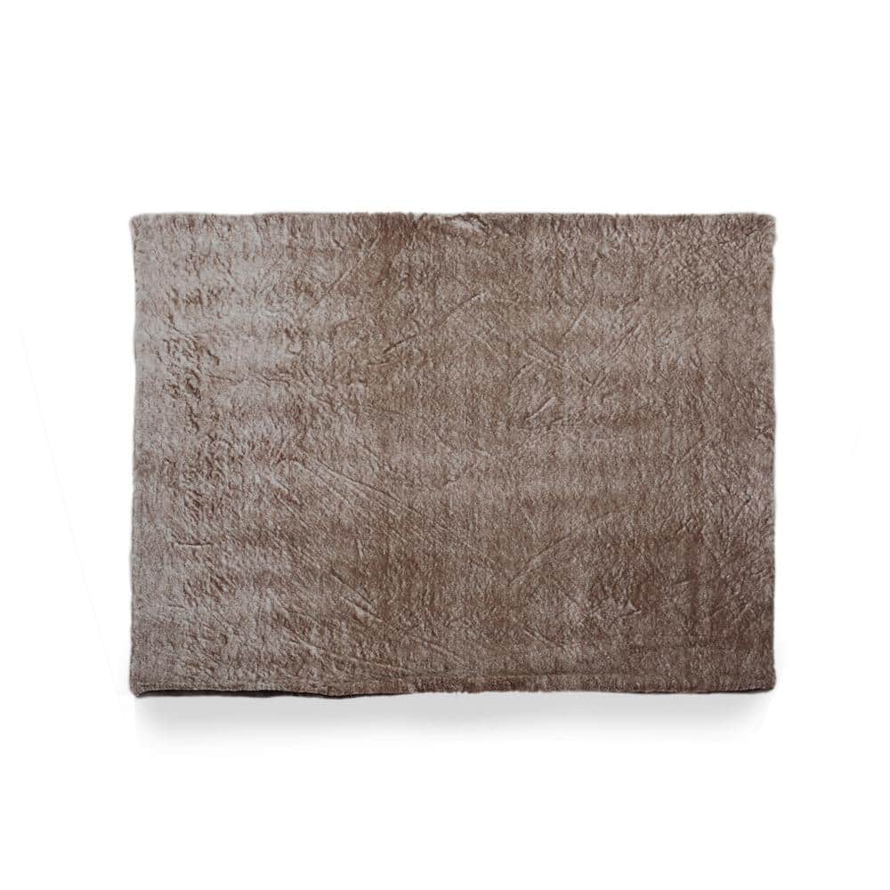 Noble House Lanford Light Brown Faux Fur Throw Blanket 66142 - The Home ...