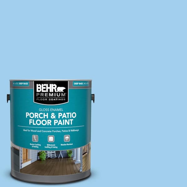 BEHR PREMIUM 1 gal. #P510-2 Mediterranean Charm Gloss Enamel Interior/Exterior Porch and Patio Floor Paint