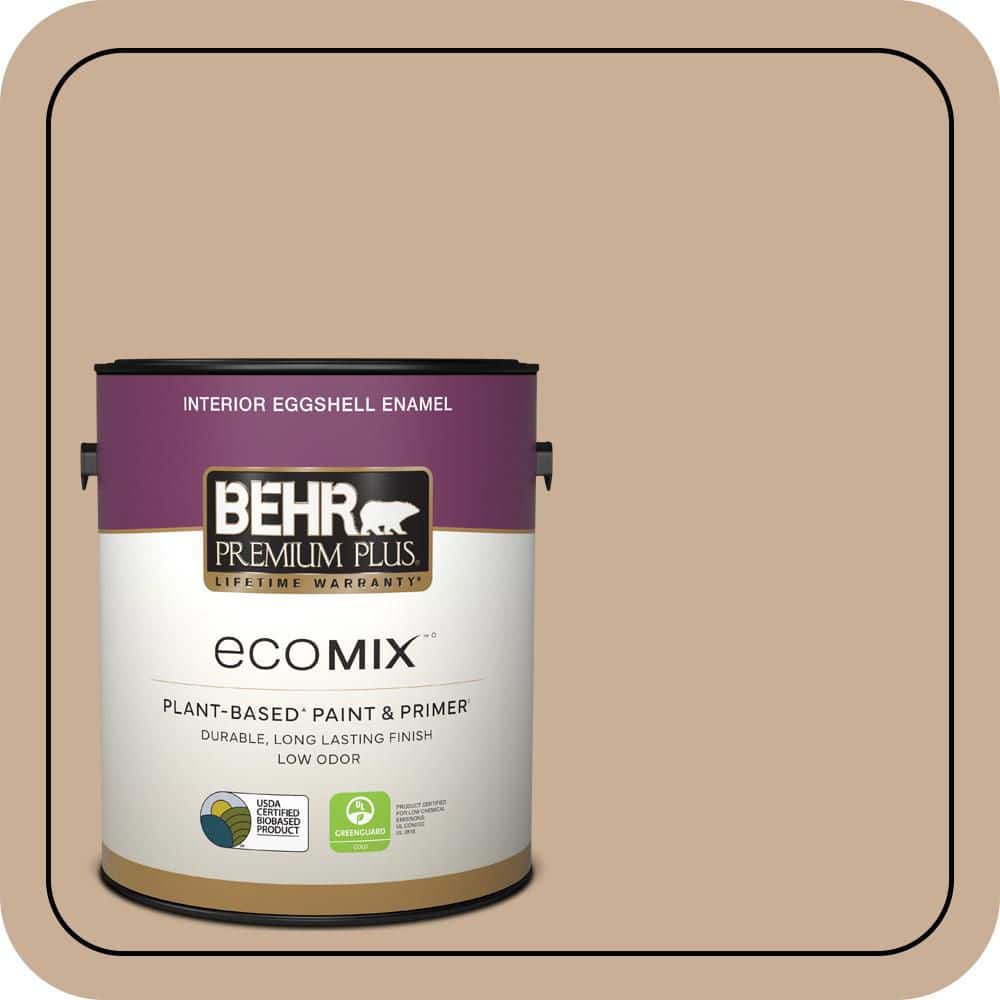 1 gal. #280E-3 Toasted Wheat Eggshell Enamel EcoMix Plant-Based Interior Paint & Primer price history on PriceWatchPro