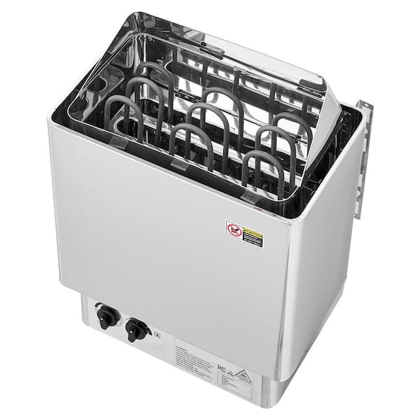 Sauna Heater, 4.5KW 240V Stove, Dry Steam Bath Saunas Stove with Pre-Drilled Bracket, Fit 105 to 210 CU.FT. Saunas Rooms