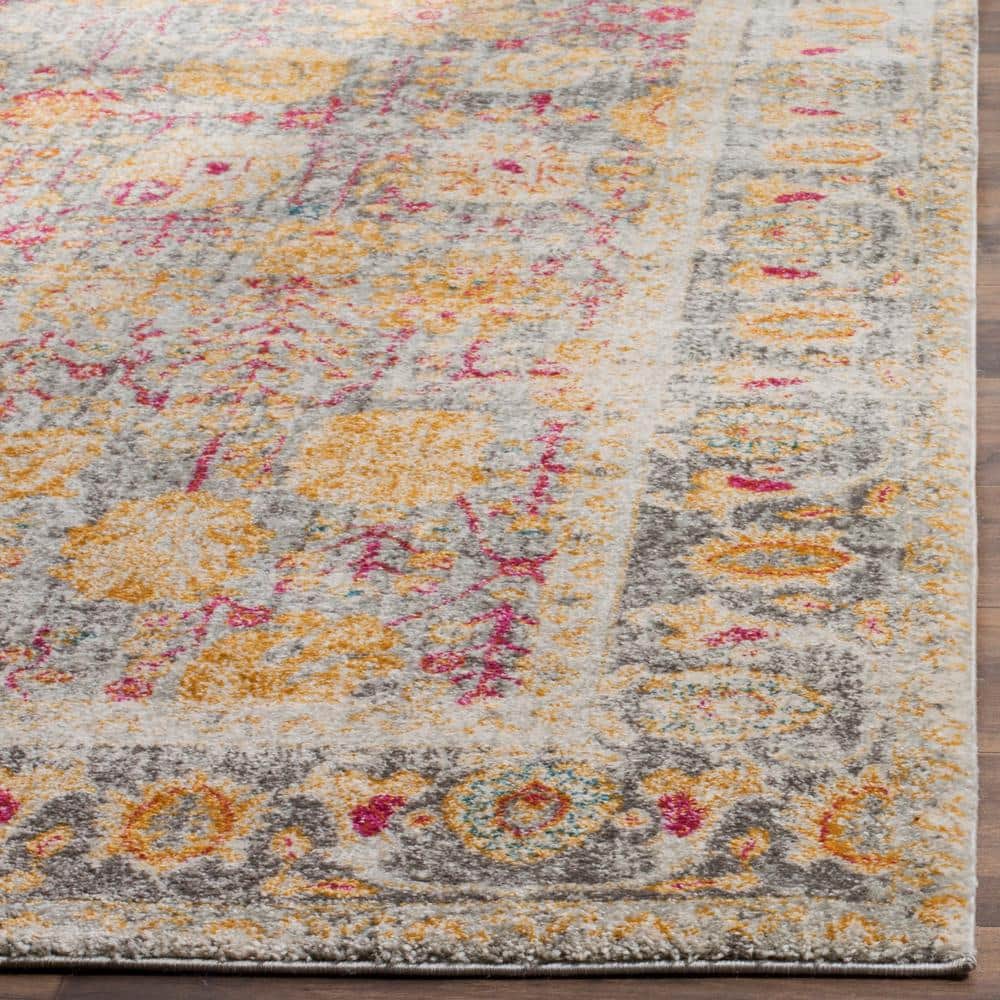 Elegant Granada Purple 26" Synthetic Area Rug