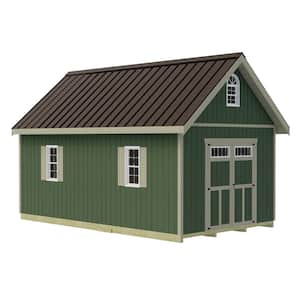 Springfield 12 ft. x 16 ft. Wood Storage Shed Kit with Floor