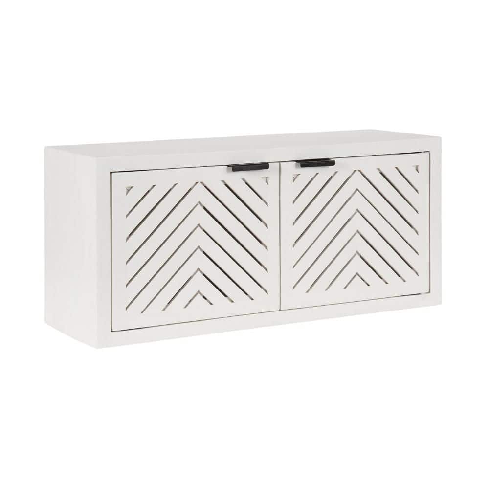 Mezzeta 30 in. W x 10 in. D White WoodCabinet Decorative Wall Shelf price history on PriceWatchPro