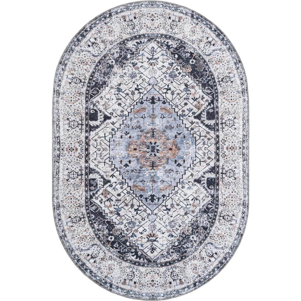 Yara Yash Linen Charcoal 6 ft. 1 in. x 9 ft. Area Rug price history on PriceWatchPro