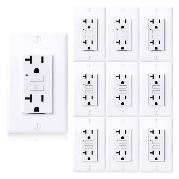 Dual Controlled 20-amp Receptacle, White, Load Controllers, Digital  Lighting Management