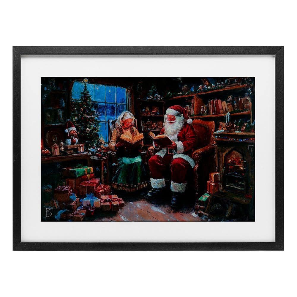 UPC 199652677798 product image for Joyous Mr. and Mrs. Claus by Sara Culpepper 1 Piece Black Framed Graphic Religio | upcitemdb.com