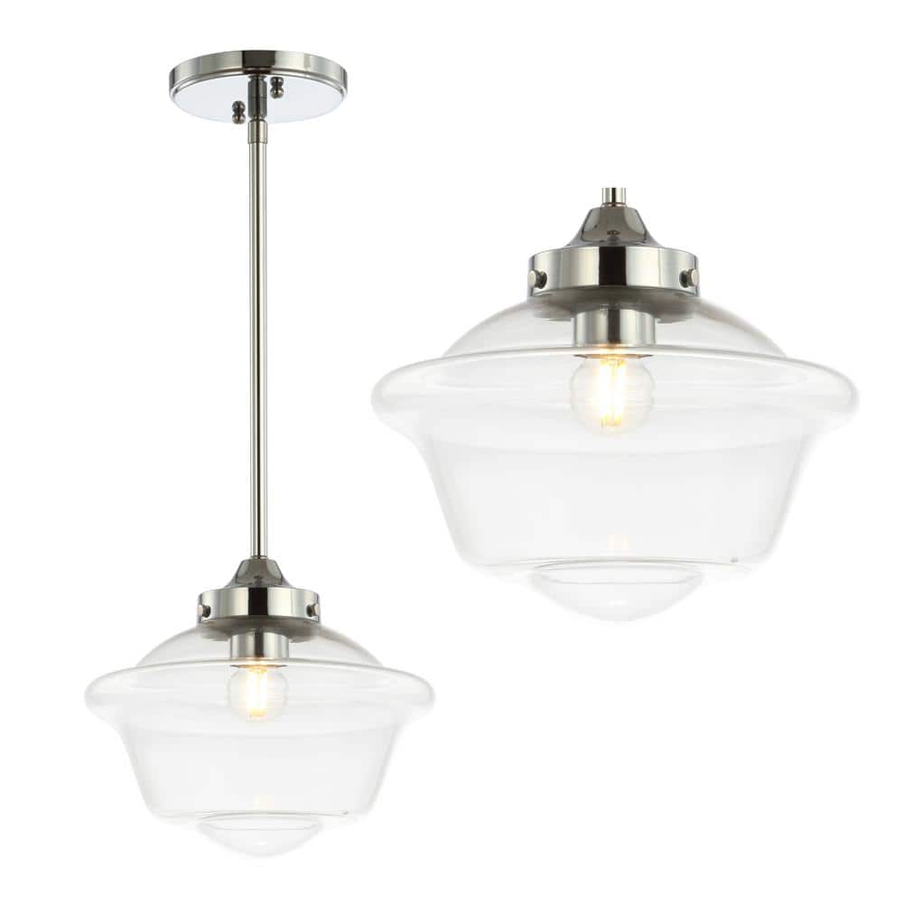 Kurtz Chrome Polished Clear Glass LED Adjustable Pendant
