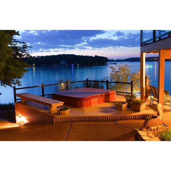Wolf Handrail 6-ft x 42-in Hammered Black Aluminum Deck Rail Kit