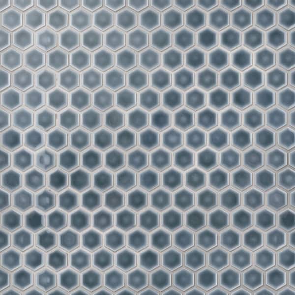 SomerTile Hudson Hex Porcelain Mosai