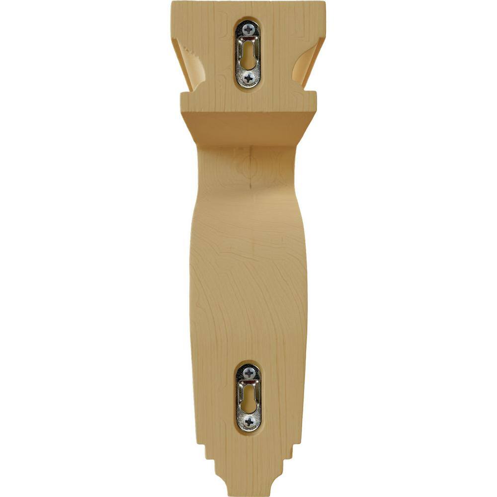 Alder Wood Hand-Carved Hollow Back Corbel