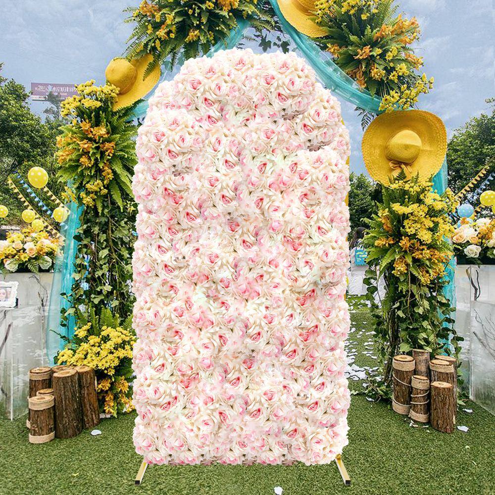 Gold Metal Arch Backdrop Stand for Parties and Weddings