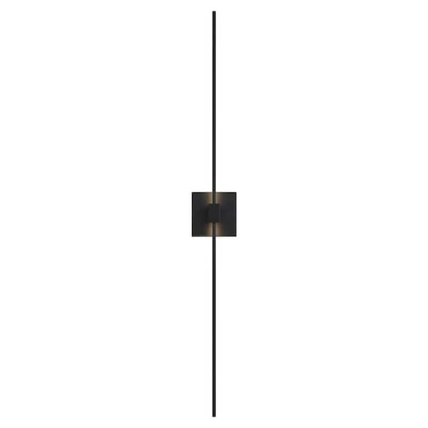 George Kovacs Parker Modern 2-Light Black Integrated LED Wall Sconce with White Lens