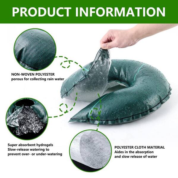 arbor rain watering bag Tessco for you 8 Pack 15 Gallon Tree Bags,Slow Release Tree Watering Ring,35.4 Inch PVC Drip Irrigation Water Pouch,Round Automatic Drip System for Planting Gardening and Shrubs(Brown) : Patio watering your foliage 2ArborRain Slow Release Watering Ring