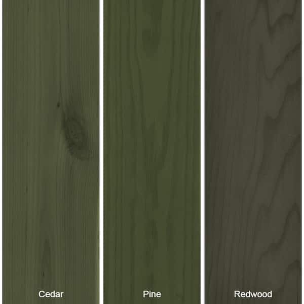 BEHR Premium 1 gal. #ST-120 Ponderosa Green Semi-Transparent Waterproofing Exterior Wood Stain and Sealer