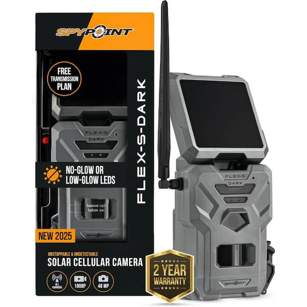 Flex-S Solar Cellular Trail Camera-40MP, 1080p, No-Glow, Night Vision, Motion Activated