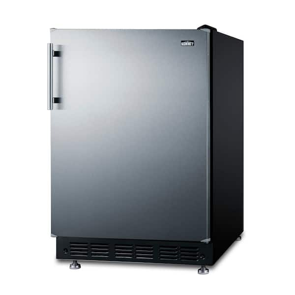 Summit 24 in. 5.5 cu. ft. Mini Fridge - Stainless Steel