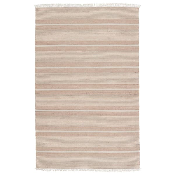 Kahlo Beige/Cream 10 ft. x 14 ft. Stripes Rectangle Area Rug