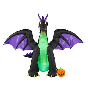 8.5 ft. Projection Fire and Ice-Dragon Airblown Halloween Inflatable