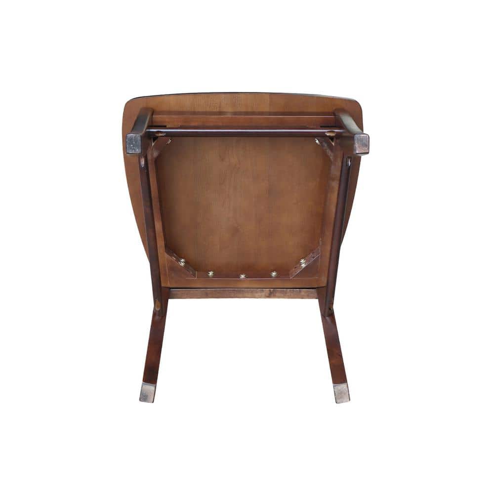 Java High Cross Back Solid Wood Side Chair Set