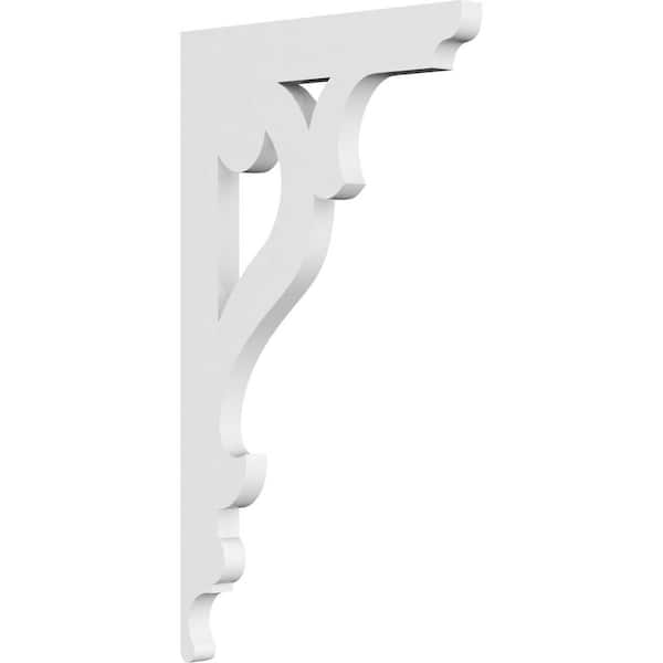 Ekena Millwork 5/8 in. W X 13 in. H X 7 1/2 in. D PVC Brontes Bracket