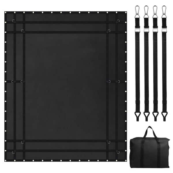 Heavy Duty Truck Cargo Net for Truck Bed, 8.75 ft., Cargo Net, Rope. 4 Adjustable Straps with Carabiners and Hooks