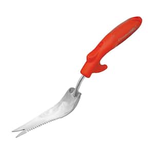 DELUXE HAND TROWEL AND CULTIVATOR  Stainless Steel Head Soft Grip Handle 
