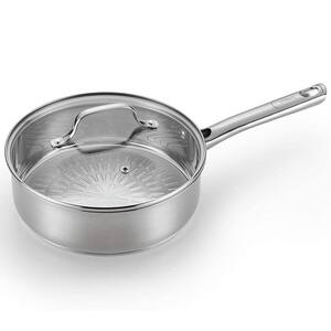 3.5 qt. Stainless Steel Saute Pan with Glass Lid
