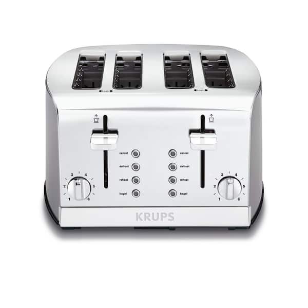  KRUPS KH250D51 Stainless Steel Toaster with 6 Adjustable  browning settings, 2-Slice, Silver: Home & Kitchen