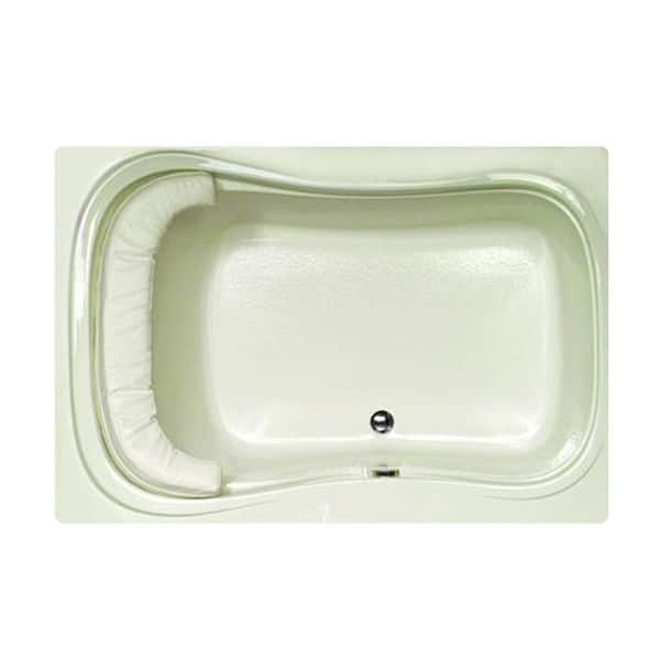 Hydro Systems Lancing 60 in. Acrylic Rectangular Drop-in Whirlpool and Air Bath Bathtub in Biscuit
