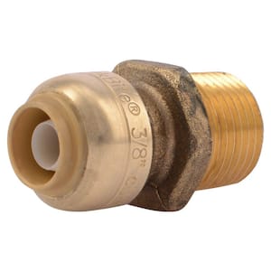 3/8 in. (1/2 in. O.D.) Push-to-Connect x 1/2 in. MIP Brass Reducing Adapter Fitting