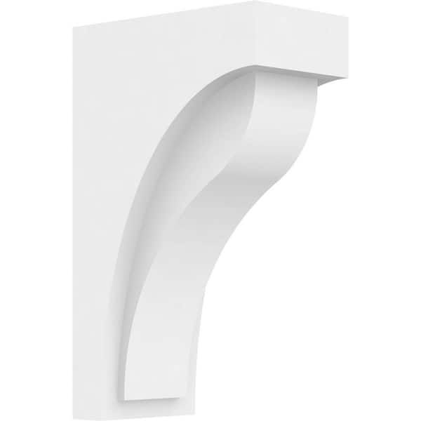 Ekena Millwork 3 in. x 8-3/8 in. x 5 in. Standard Helena Unfinsihed Architectural Grade PVC Corbel