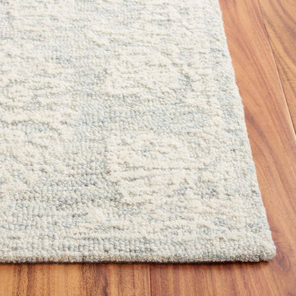 Ivory and Light Grey Hand-Tufted Wool 3' x 5' Area Rug