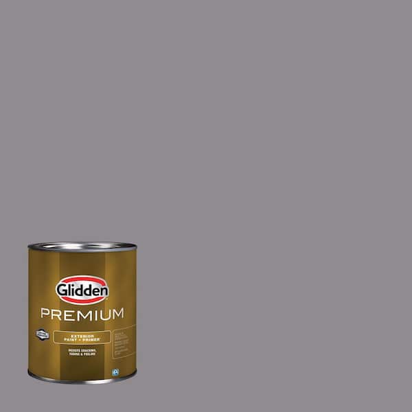 Glidden Premium 1 qt. PPG1003-5 Shining Armor Semi-Gloss Exterior Latex Paint