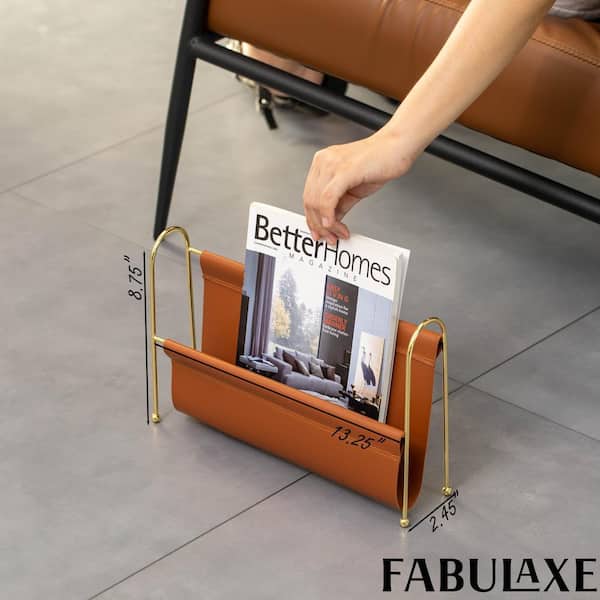 9 in. Magazine Rack, Floor Standing Book Basket, Newspaper Holder, Brochures and File Holders, and Desk Accessory