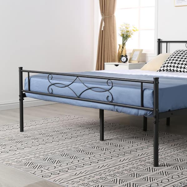 VECELO Queen size Bed Frame, 62 W，Metal Platform Bed Frames No