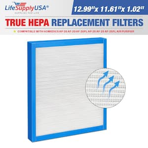 True HEPA Filter Replacement Compatible with HoMedics AP-20 AF-20 AF-20FL AP-25 AF-25 AF-25FL Air Purifier