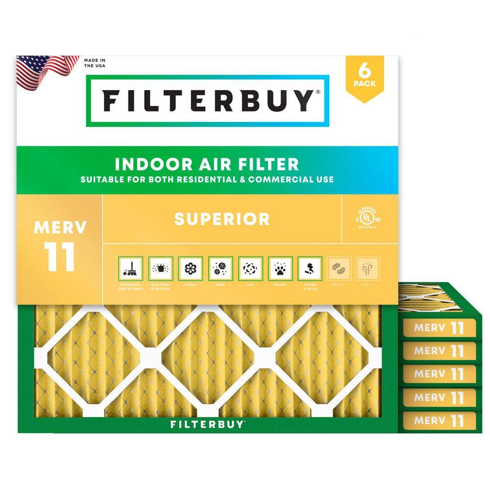 27 in. x 27 in. x 1 in. MERV 11 (FPR 7) Allergen Defense Pleated HVAC AC Furnace Air Filters Replacement (6-Pack) price history on PriceWatchPro